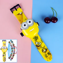 Load image into Gallery viewer, 3D Projection Princess Elsa Children Watches Kids Cartoon Pattern Spiderman Iron Boys Watch Child Digital Wristwatches Relogio