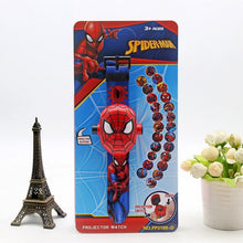 Load image into Gallery viewer, 3D Projection Princess Elsa Children Watches Kids Cartoon Pattern Spiderman Iron Boys Watch Child Digital Wristwatches Relogio