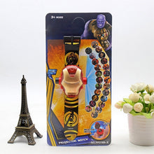 Load image into Gallery viewer, 3D Projection Princess Elsa Children Watches Kids Cartoon Pattern Spiderman Iron Boys Watch Child Digital Wristwatches Relogio