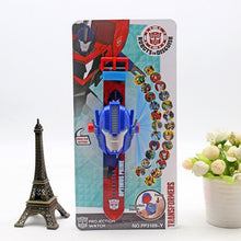 Load image into Gallery viewer, 3D Projection Princess Elsa Children Watches Kids Cartoon Pattern Spiderman Iron Boys Watch Child Digital Wristwatches Relogio