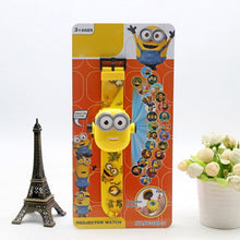 Load image into Gallery viewer, 3D Projection Princess Elsa Children Watches Kids Cartoon Pattern Spiderman Iron Boys Watch Child Digital Wristwatches Relogio