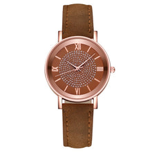 Load image into Gallery viewer, Men Women Leather Strap Line Analog Quartz Ladies Wrist Watches Fashion Watch Women's Watches Brand Luxury Watch