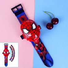 Load image into Gallery viewer, 3D Projection Princess Elsa Children Watches Kids Cartoon Pattern Spiderman Iron Boys Watch Child Digital Wristwatches Relogio
