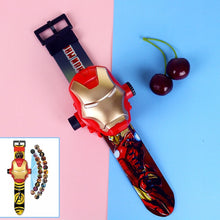 Load image into Gallery viewer, 3D Projection Princess Elsa Children Watches Kids Cartoon Pattern Spiderman Iron Boys Watch Child Digital Wristwatches Relogio
