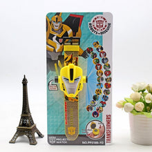 Load image into Gallery viewer, 3D Projection Princess Elsa Children Watches Kids Cartoon Pattern Spiderman Iron Boys Watch Child Digital Wristwatches Relogio
