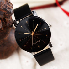 Load image into Gallery viewer, Men Women Leather Strap Line Analog Quartz Ladies Wrist Watches Fashion Watch Women's Watches Brand Luxury Watch
