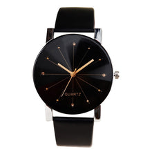 Load image into Gallery viewer, Men Women Leather Strap Line Analog Quartz Ladies Wrist Watches Fashion Watch Women's Watches Brand Luxury Watch
